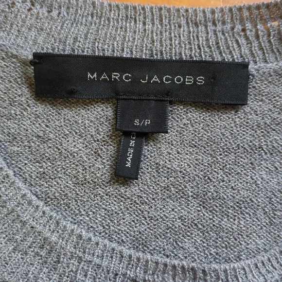 Marc Jacobs Wool Crewneck Silk Tie Button Up Size Size Small - Picture 13 of 17